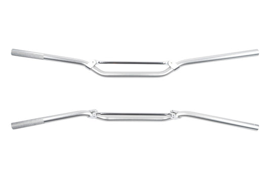 MANUBRIO Ø 22MM IN LEGA NATIONAL - FINITURA SPAZZOLATA E LUCIDATA, COLORE ALLUMINIO