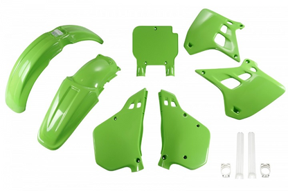 FULL-KIT-PLASTICHE-COMPATIBILE-CON-KAWASAKI-KX-250-1990-1991-VERDE-026