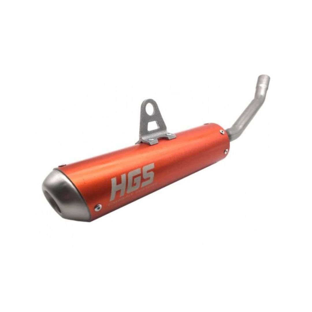 Silenziatore HGS arancione fondello acciaio Husqvarna TC 125 23-25