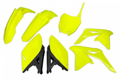 KIT-PLASTICHE-COMPATIBILE-CON-SUZUKI-RMZ-250-2010-2018-GIALLO FLUO-DFLU
