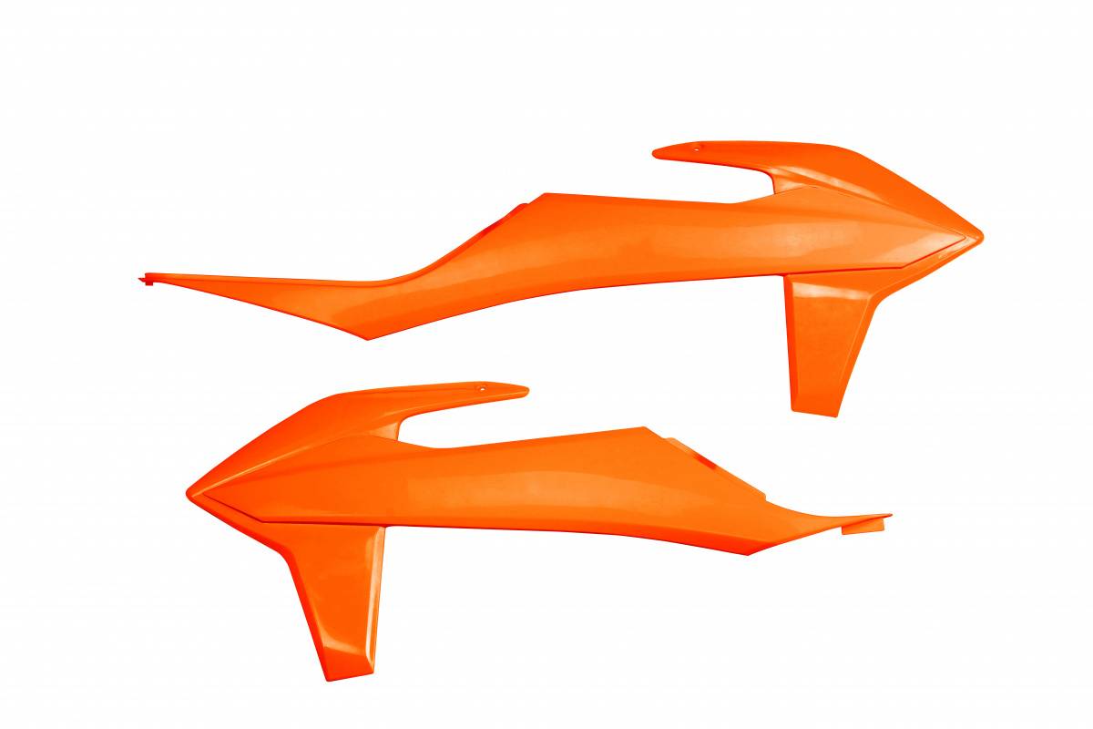 CONVOGLIATORI-RADIATORE-COMPATIBILE-CON-KTM-EXC-150-2020-2023-ARANCIO FLUO-FFLU