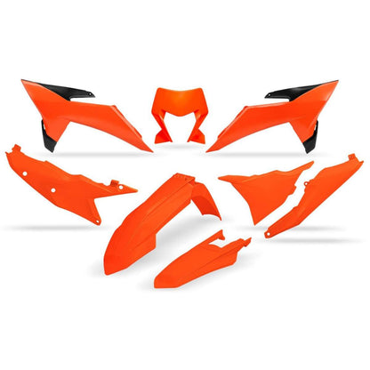 KIT-PLASTICHE-COMPATIBILE-CON-KTM-EXC-F-450-2026-2026-ARANCIO FLUORO-FFLU