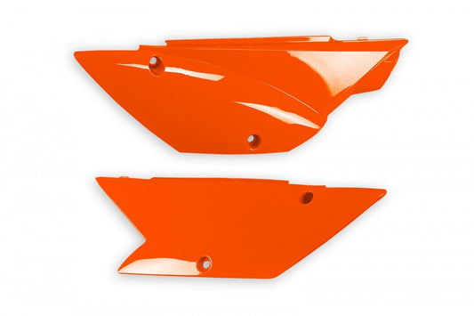 FIANCATINE LATERALI PER KAWASAKI KLX 110 2010-2026 / ARANCIO FLUORO