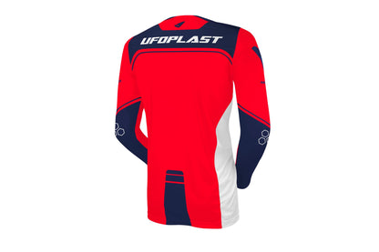 MAGLIA MOTOCROSS UFO ARES ROSSO/BLU - retro