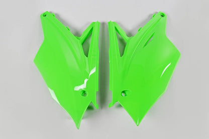 FIANCATINE-LATERALI-COMPATIBILE-CON-KAWASAKI-KXF-450-2016-2018-VERDE FLUO-AFLU