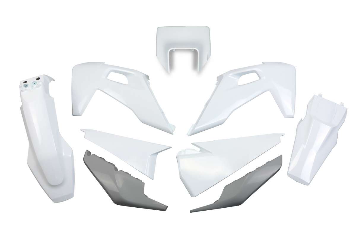 KIT PLASTICHE PER HUSQVARNA FE 350 2020-2023 / OEM 20-21 / CON PORTAFARO