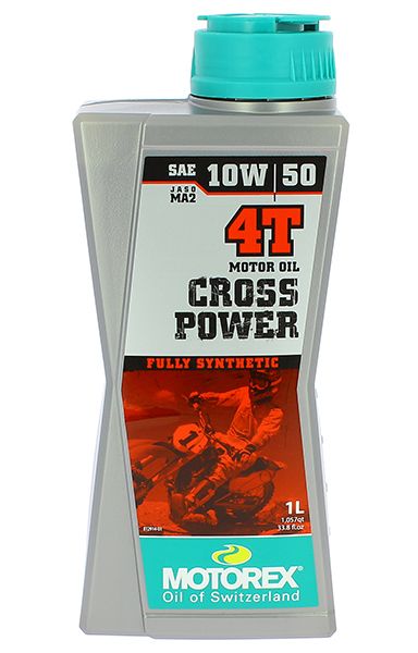 OLIO MOTORE MOTOREX CROSS POWER 4T - 10W/50 - 100% SINTETICO - 1 L