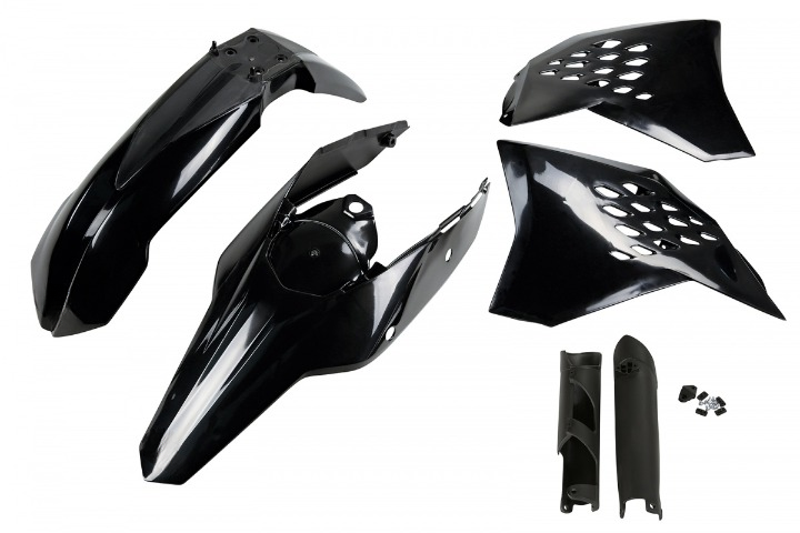 FULL KIT PLASTICHE COMPATIBILE CON KTM EXC-F 530 2008-2011 nero
