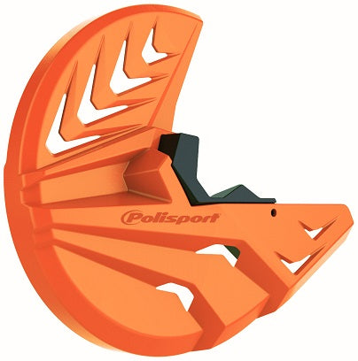 KIT PROTEZIONE DISCO FRENO E PIEDINI FORCELLE KTM EXC 250 (08-15) POLISPORT ARANCIONE