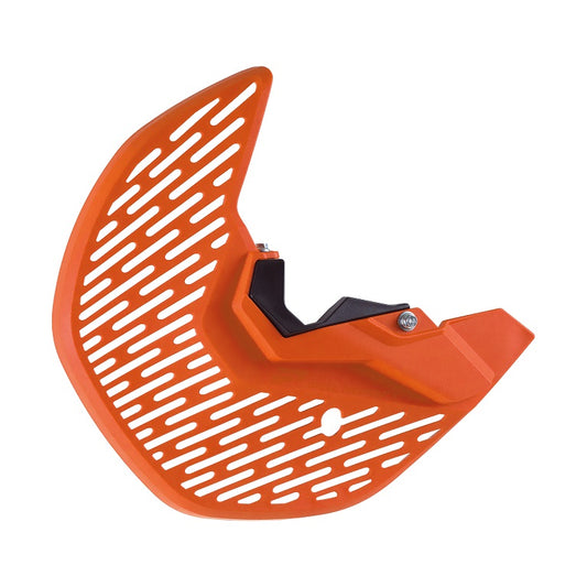 KIT PROTEZIONE DISCO FRENO E PIEDINI FORCELLE KTM SX-F 350 (15-26) POLISPORT ARANCIONE