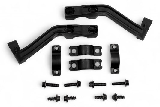 RICAMBIO PARAMANI POLISPORT KIT DI MONTAGGIO AL MANUBRIO UNIVERSALE IN PLASTICA PER MX FORCE E MX AIR