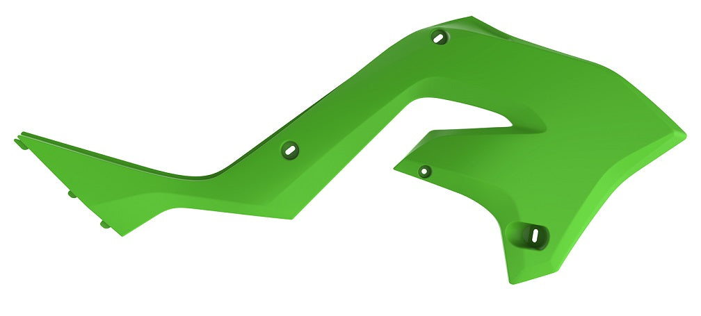 CONVOGLIATORI RADIATORI VERDE PER KIT RESTYLING KXF '23 STYLE KAWASAKI KX 125 (03-08) POLISPORT