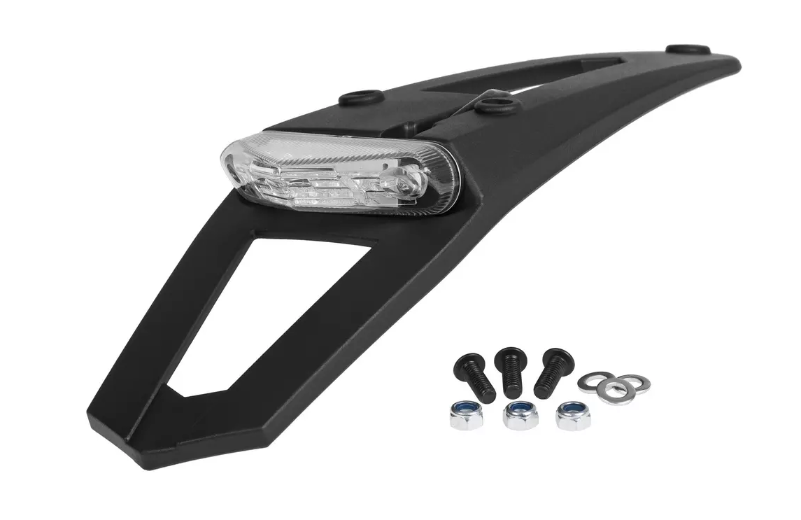 PROLUNGA PORTATARGA UNIVERSALE CON LUCE STOP E POSIZIONE - OMOLOGATA ECE POLISPORT