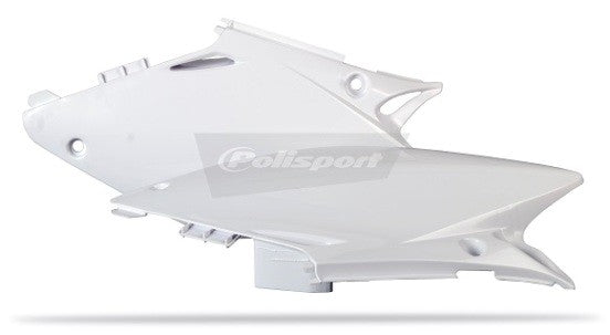 PORTANUMERI LATERALI BIANCO HM CRM 50 DERAPAGE (07-13) POLISPORT