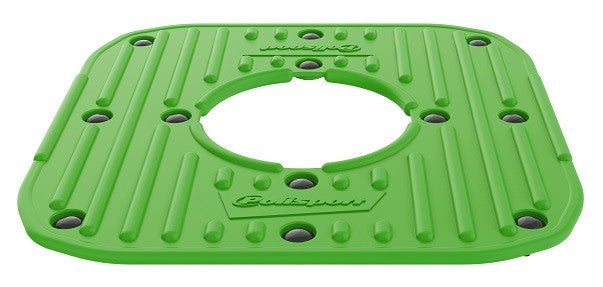 PIANALE IN GOMMA CON CLIPS DI MONTAGGIO PER TRACK STAND - VERDE POLISPORT