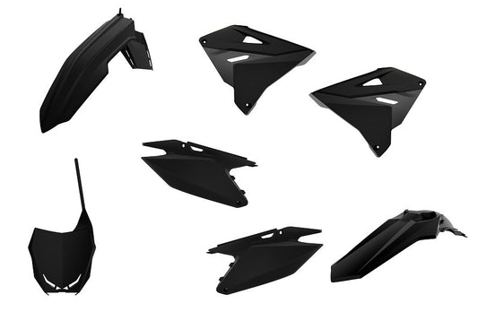 KIT PLASTICHE RESTYLING NERO SUZUKI RM 125 (01-12) POLISPORT