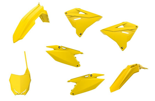 KIT PLASTICHE RESTYLING GIALLO RM01 SUZUKI RM 250 (01-12) POLISPORT