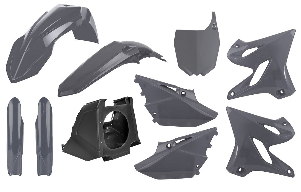 KIT PLASTICHE RESTYLING PER NARDO GREY YAMAHA YZ 250 (02-14) POLISPORT