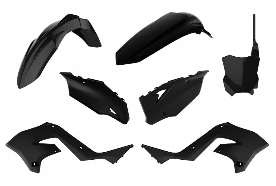 KIT PLASTICHE RESTYLING NERO KXF '23 STYLE KAWASAKI KX 250 (03-08) POLISPORT