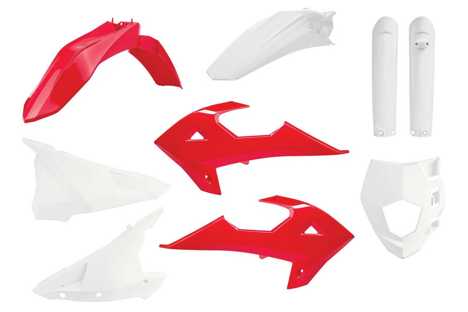 KIT PLASTICHE ROSSO/BIANCO RIEJU MR 250 (21-25) POLISPORT