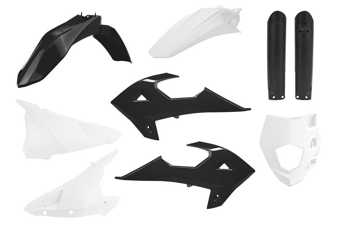 KIT PLASTICHE NERO/BIANCO RIEJU MR 250 (21-25) POLISPORT