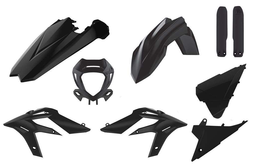 KIT PLASTICHE NERO BETA XTRAINER 250 (20-22) POLISPORT
