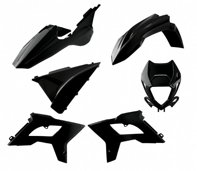 KIT PLASTICHE RESTYLING NERO BETA RR 350 (18-19) POLISPORT