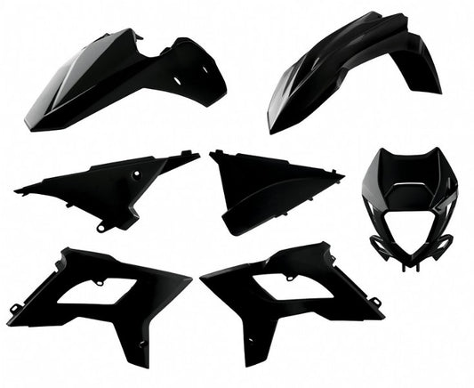 KIT PLASTICHE RESTYLING NERO BETA RR 350 (13-17) POLISPORT