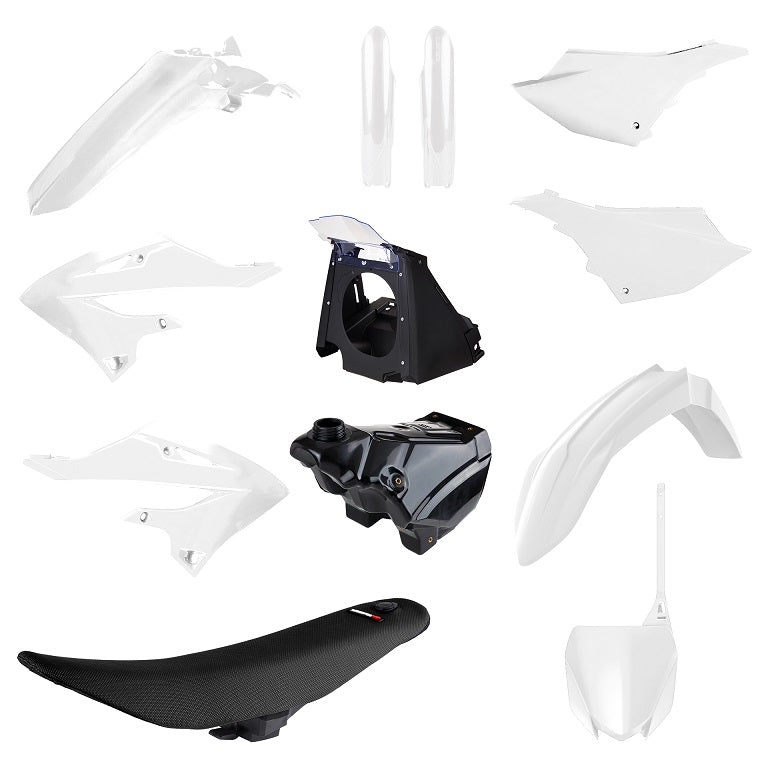 KIT RESTYLING COMPLETO CON SELLA E SERBATOIO BIANCO YAMAHA YZ 125 (02-21) POLISPORT