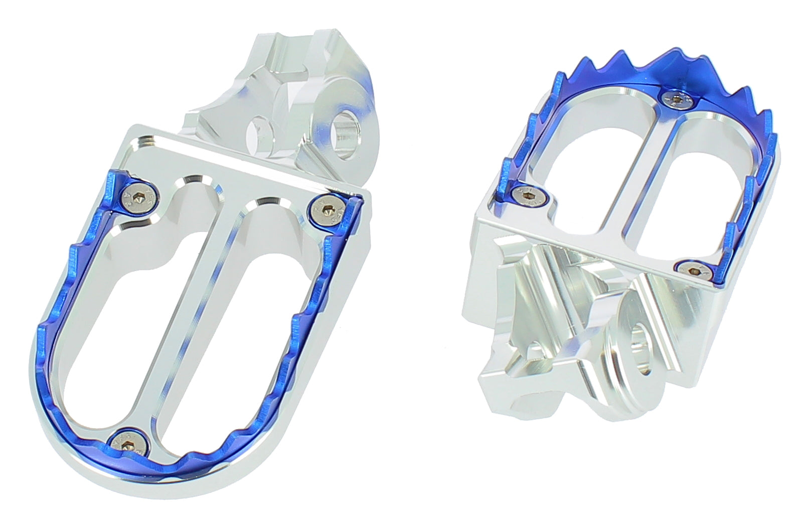 PEDANE POGGIAPIEDI IN ALLUMINIO CON DENTI IN TITANIO KTM EXC 300 (17-23) MOTOCROSS MARKETING