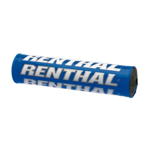 PARACOLPI MANUBRIO RENTHAL MINI SX (205MM-8.5IN) PER TRAVERSINO BLU-ARGENTO-BIANCO