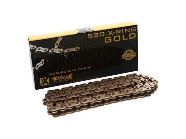 CATENA PROX 520 X-RING - 120 MAGLIE - ORO - CON QX-RING