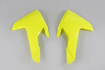 CONVOGLIATORI-RADIATORE-COMPATIBILE-CON-HUSQVARNA-TE-125-2017-2019-GIALLO FLUO-DFLU