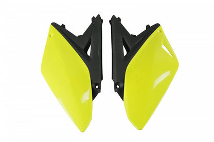 FIANCATINE-LATERALI-COMPATIBILE-CON-SUZUKI-RMZ-250-2010-2018-GIALLO FLUO-DFLU