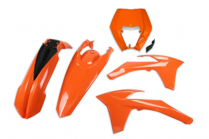KIT-PLASTICHE-COMPATIBILE-CON-KTM-EXC-300-2012-2013-con-portafaro-ARANCIO-127