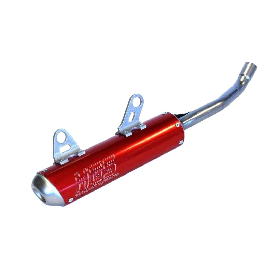 Silenziatore HGS rosso fondello acciaio FANTIC  125 XE 23-25