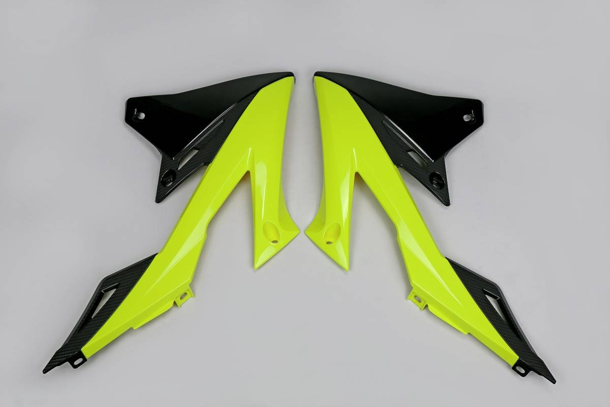 CONVOGLIATORI-RADIATORE-COMPATIBILE-CON-SUZUKI-RMZ-450-2018-2026-GIALLO FLUO-DFLU