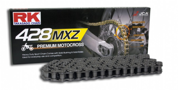 CATENA RK 428 MXZ2 - 136 MAGLIE - NERO