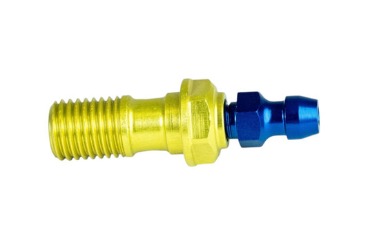 RACCORDO TUBO FRENO VITE CORTA FORATA CON SPURGO M10X1,25 IN LEGA LEGGERA