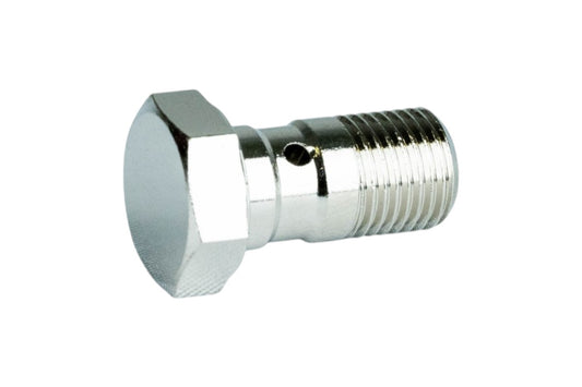RACCORDO TUBO FRENO VITE CORTA FORATA M10X1 METALLO