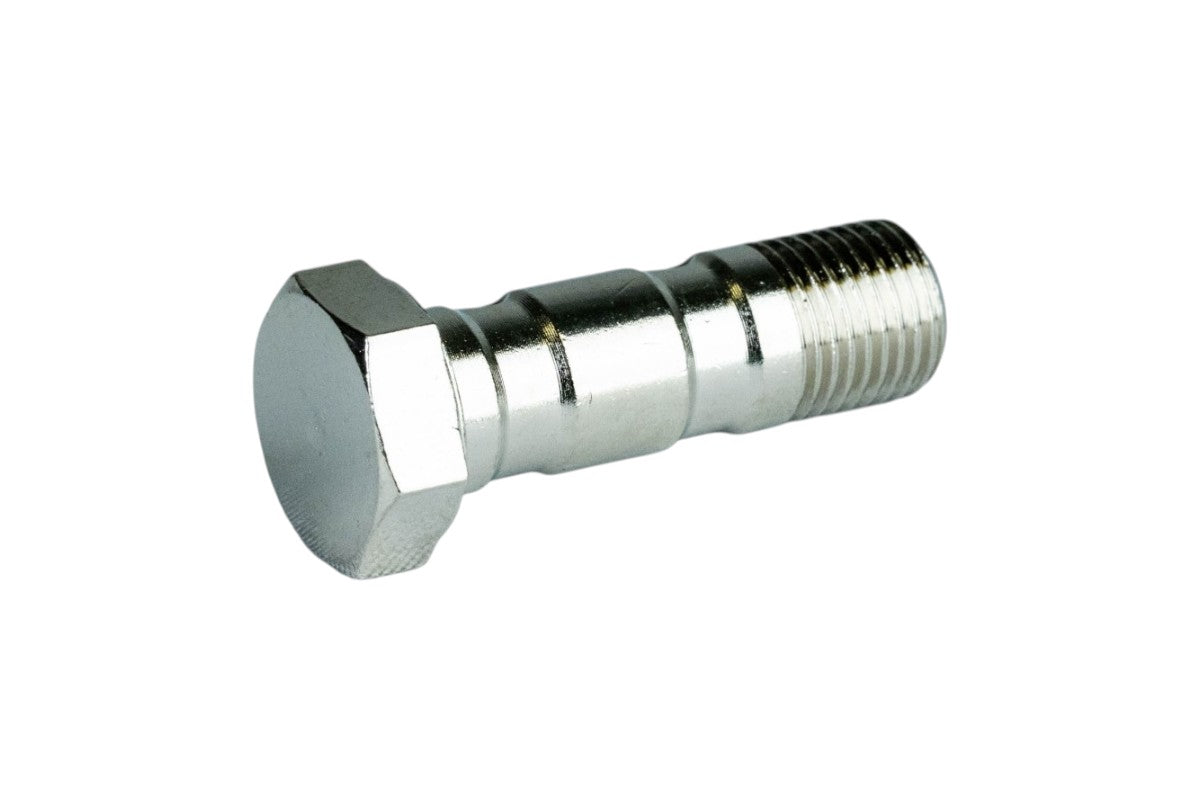 RACCORDO TUBO FRENO VITE LUNGA FORATA M10X1 IN METALLO