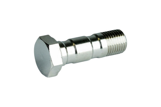 RACCORDO TUBO FRENO VITE LUNGA FORATA M10X1 IN METALLO