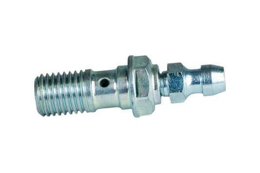 RACCORDO TUBO FRENO VITE CORTA FORATA CON SPURGO M10X1,25 IN METALLO