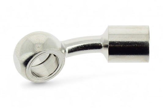 RACCORDO TUBO FRENO RIDUZIONE OCCHIELLO 25° FEMMINA M10X1 IN METALLO