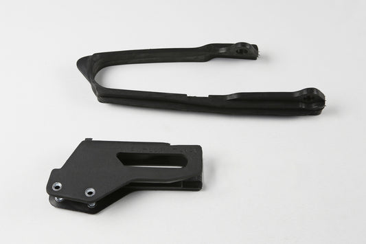 KIT CRUNA CATENA + FASCIA FORCELLONE COMPATIBILE CON SUZUKI RM 250 1999-2000 - nero