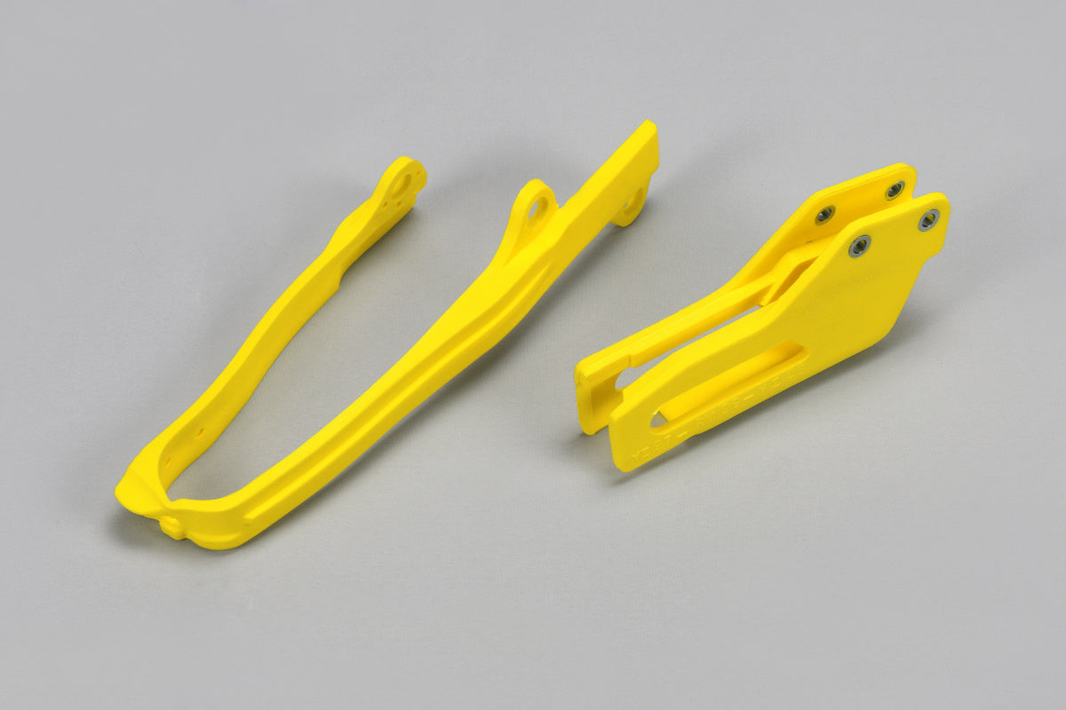 KIT CRUNA CATENA + FASCIA FORCELLONE COMPATIBILE CON SUZUKI RM-Z 450 2010-2017 - giallo
