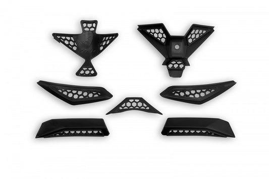 KIT PRESE D'ARIA CASCO MOTOCROSS DIAMOND / NERO