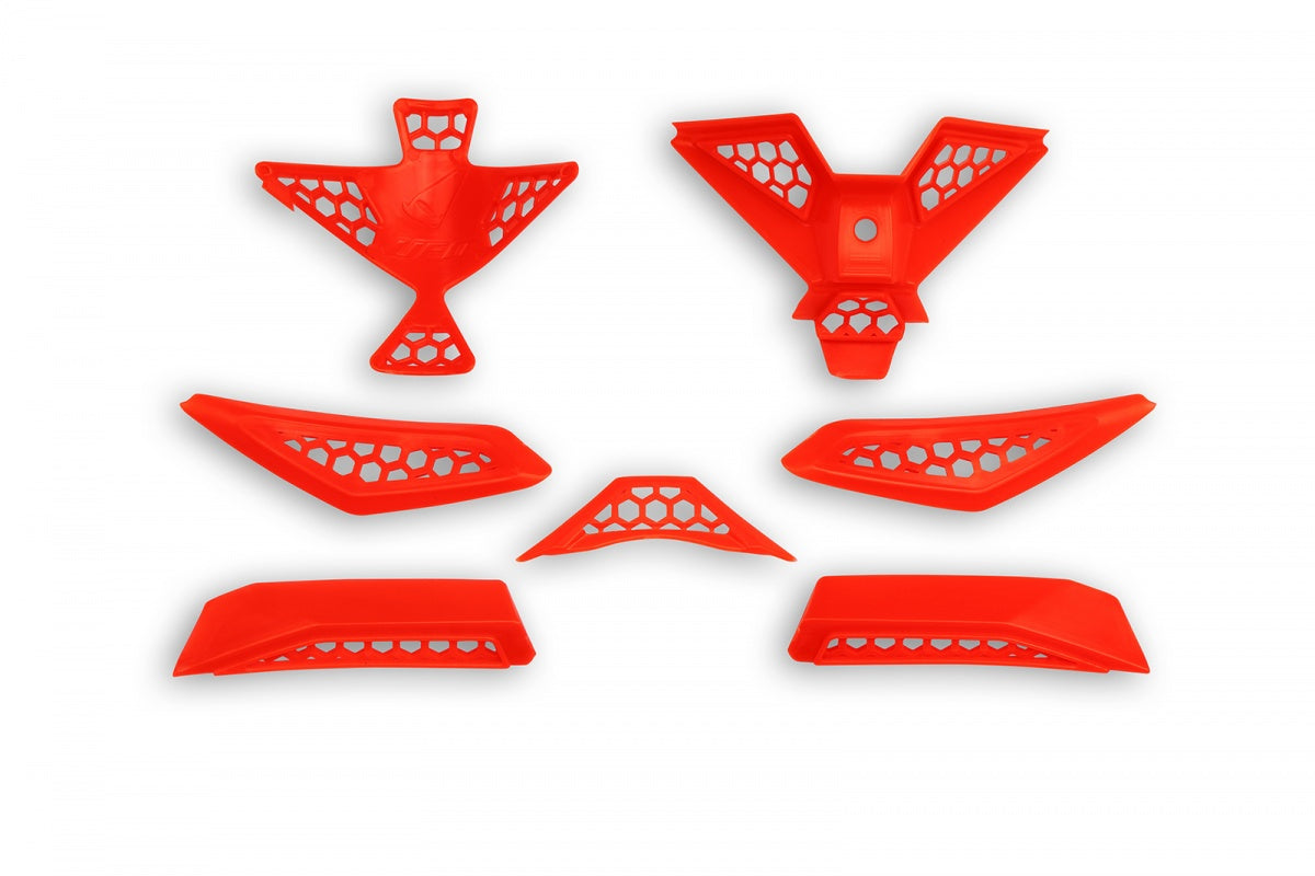 KIT PRESE D'ARIA CASCO MOTOCROSS DIAMOND / ARANCIO FLUO