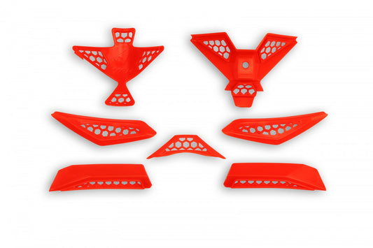 KIT PRESE D'ARIA CASCO MOTOCROSS DIAMOND / ARANCIO FLUO