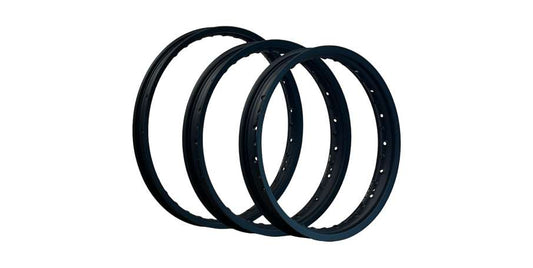 CERCHIO ANTERIORE 17X350 - 36 FORI NERO OPACO